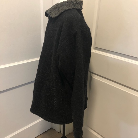 Peruvian link full zip alpaca wool coat size large - Picture 2 of 6